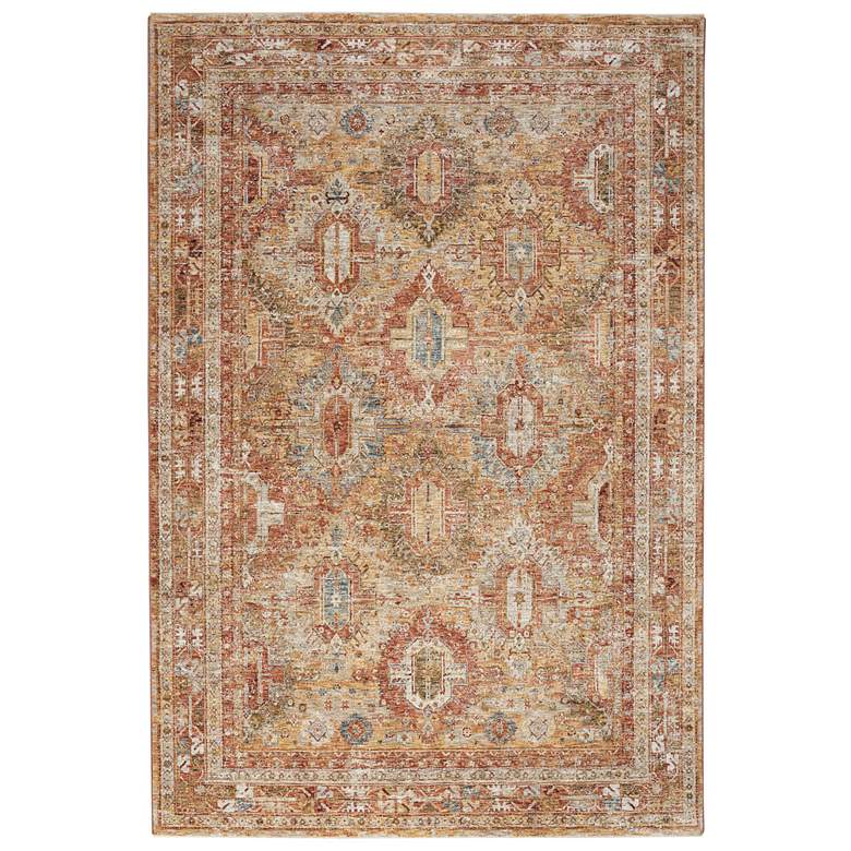 Image 2 Nourison Sahar SHR01 5'3"x7'8" Rust Rectangular Area Rug