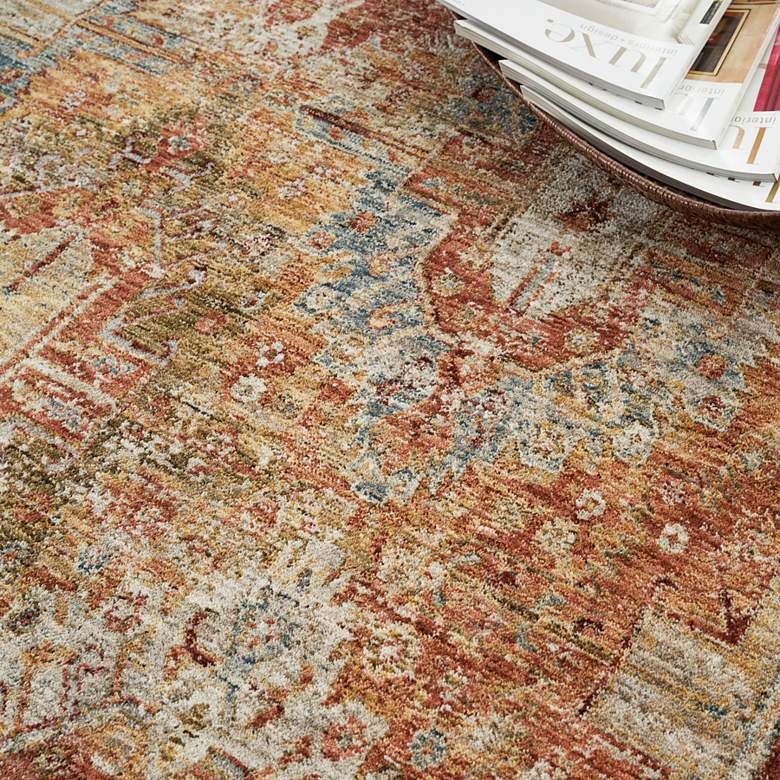 Image 3 Nourison Sahar SHR01 5'3"x7'8" Rust Rectangular Area Rug more views