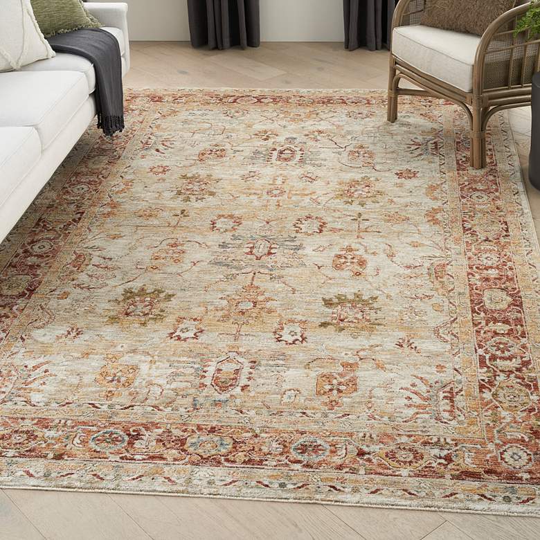 Image 1 Nourison Sahar SHR02 5'3"x7'8" Ivory Rectangular Area Rug