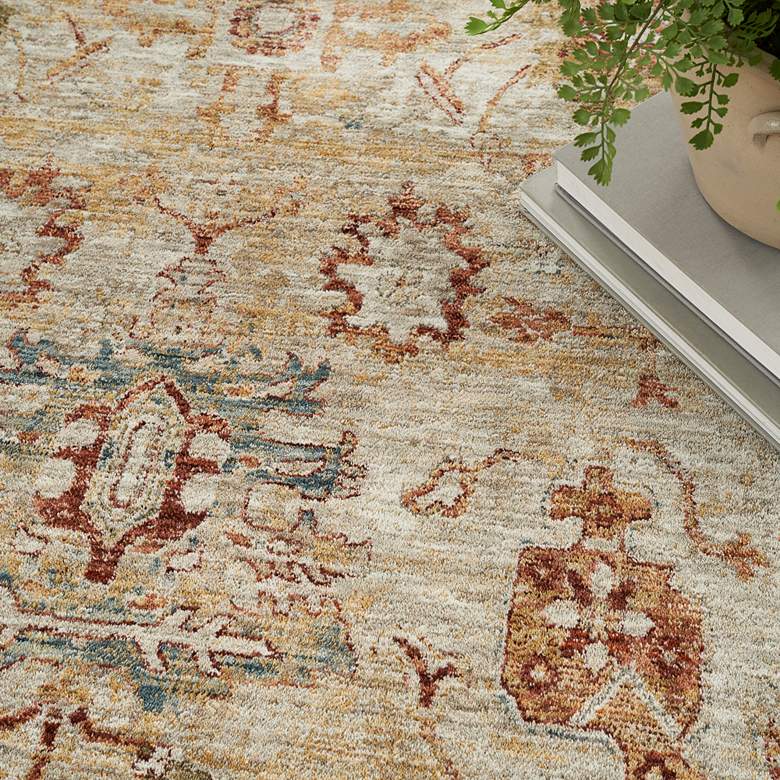 Image 5 Nourison Sahar SHR02 5&#39;3 inchx7&#39;8 inch Ivory Rectangular Area Rug more views