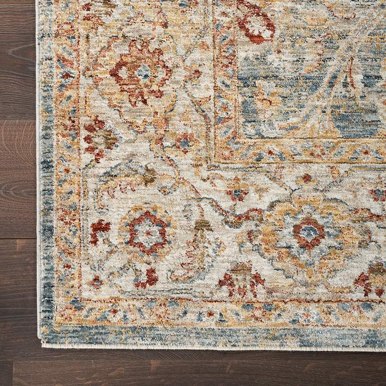 Image 3 Nourison Sahar SHR03 5&#39;3 inchx7&#39;8 inch Blue Rectangular Area Rug more views