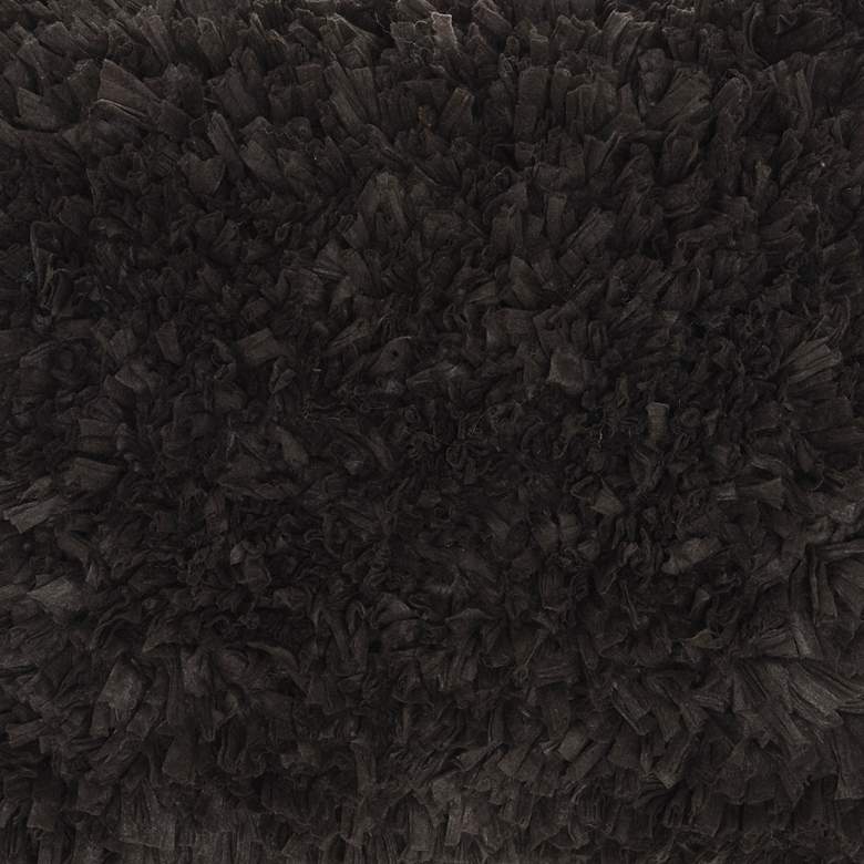 Image 3 Nourison Shag Charcoal 17" Square Throw Pillow more views