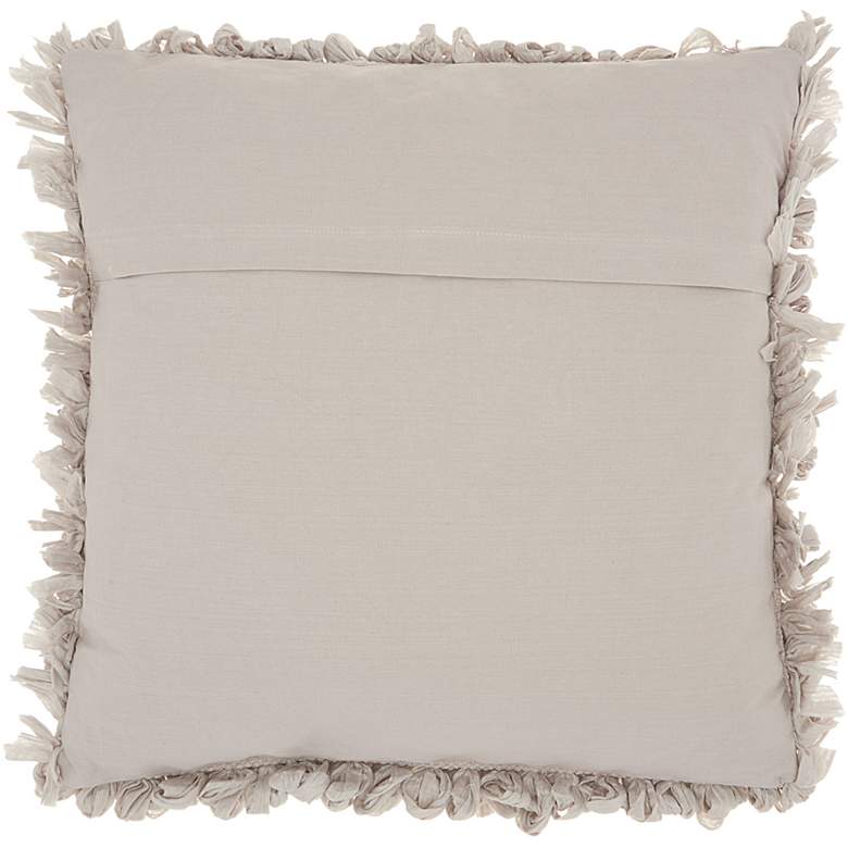 Image 3 Nourison Shag Gray Loop 20 inch Square Throw Pillow more views