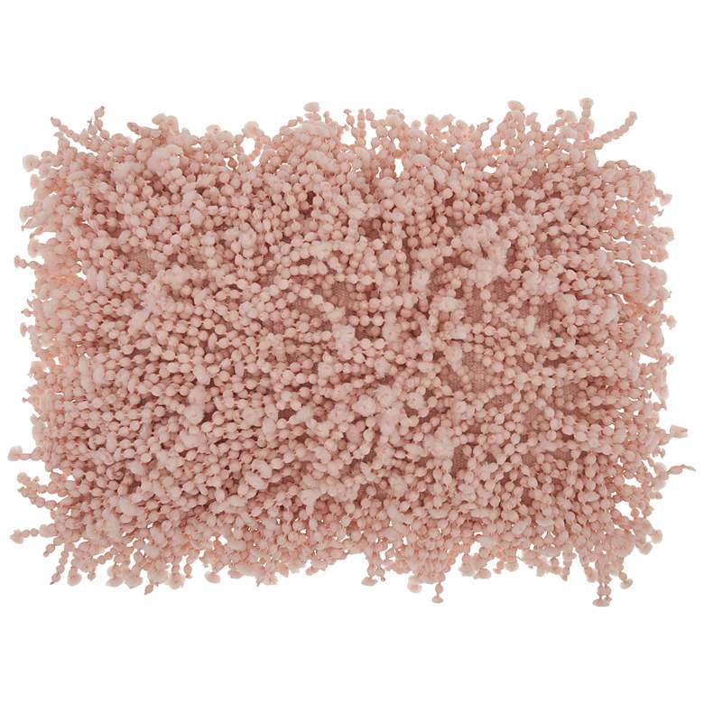 Image 2 Nourison Shag Rose Skinny Fugga 20" x 14" Throw Pillow
