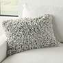 Nourison Shag Silver 20" x 14" Decorative Throw Pillow