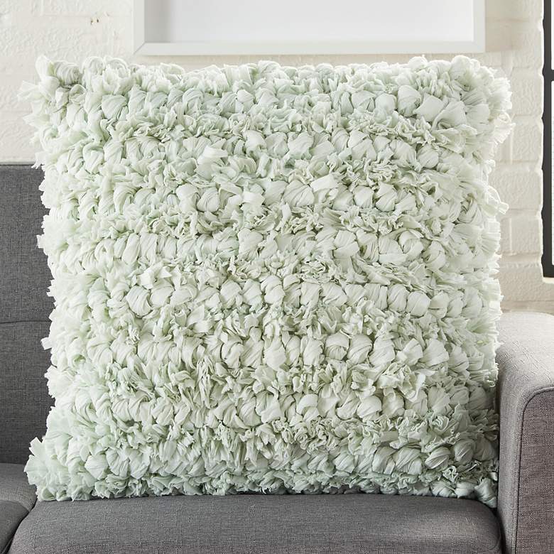 Image 1 Nourison Shag Spa Loop 20" Square Throw Pillow