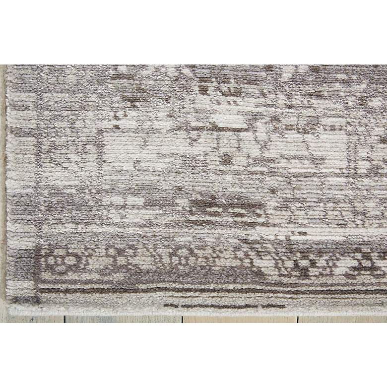 Image 3 Nourison Twilight TWI01 5'6"x8' Silver Rectangular Area Rug more views