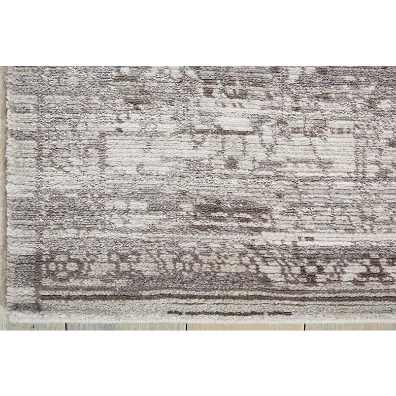 Image 3 Nourison Twilight TWI01 5&#39;6 inchx8&#39; Silver Rectangular Area Rug more views