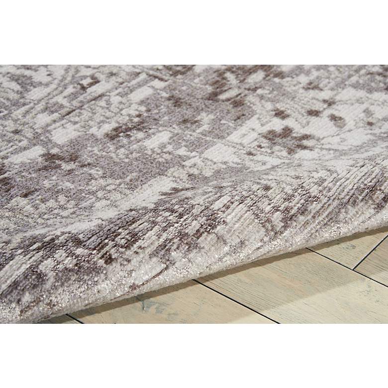 Image 4 Nourison Twilight TWI01 5'6"x8' Silver Rectangular Area Rug more views