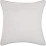 Nourison White Beaded Hers 14" Square Indoor Throw Pillow
