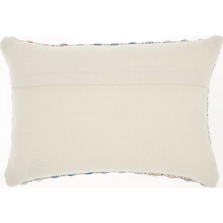Image 4 Nourison Woven Basketweave 20"x14" Outdoor Throw Pillow more views
