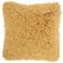 Nourison Yellow Curly Shag 20" Square Indoor Throw Pillow