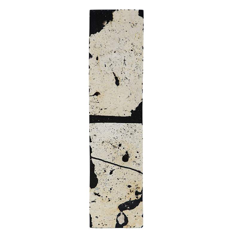 Image 3 Nouveau 15" High Natural White Black Limestone Sculpture more views
