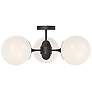 3_Nouveau 25 3/4" Wide Matte Black 3-Light Ceiling Light more views