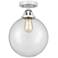 Nouveau 2 Beacon 10" LED Semi-Flush Mount - Polished Chrome - Clear Sh