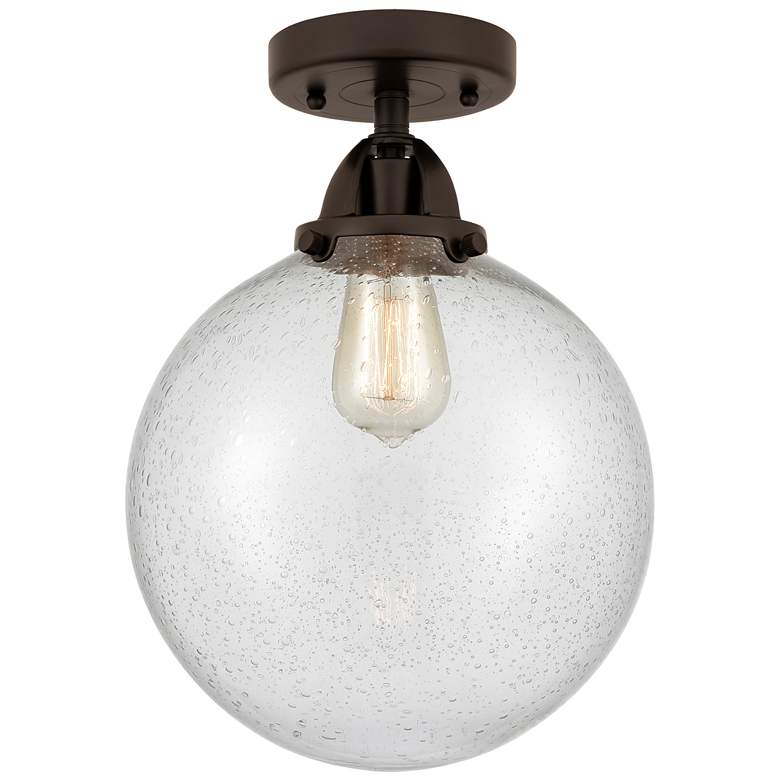 Image 1 Nouveau 2 Beacon 10" Semi-Flush Mount - Oil Rubbed Bronze - Seedy Shad