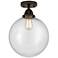 Nouveau 2 Beacon 12" LED Semi-Flush Mount - Oil Rubbed Bronze - Seedy