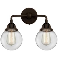 Nouveau 2 Beacon 6" 2 Light 14" LED Bath Light - Oil Rubbed Bronz
