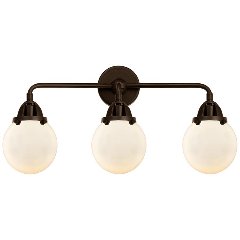 Image 1 Nouveau 2 Beacon 6" 3 Light 24" Bath Light - Oil Rubbed Bronze -