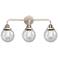 Nouveau 2 Beacon 6" 3 Light 24" Bath Light - Polished Nickel - Se