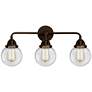 Nouveau 2 Beacon 6" 3 Light 24" LED Bath Light - Oil Rubbed Bronz