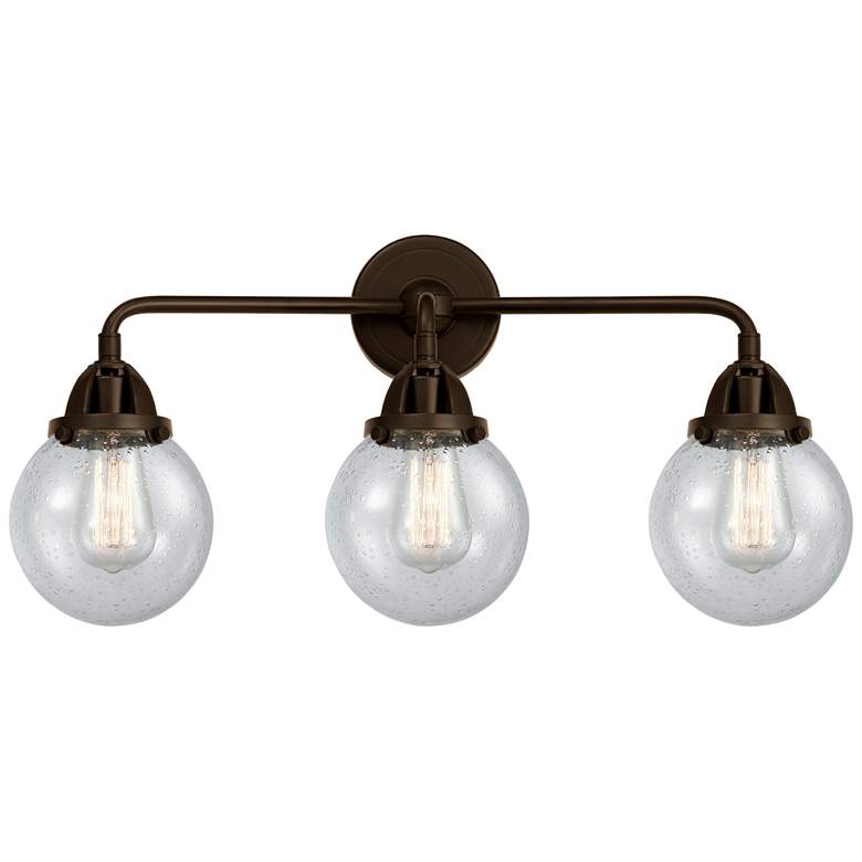 Image 1 Nouveau 2 Beacon 6" 3 Light 24" LED Bath Light - Oil Rubbed Bronz