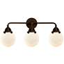 Nouveau 2 Beacon 6" 3 Light 24" LED Bath Light - Oil Rubbed Bronz