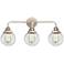Nouveau 2 Beacon 6" 3 Light 24" LED Bath Light - Polished Nickel