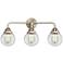 Nouveau 2 Beacon 6" 3 Light 24" LED Bath Light - Satin Nickel - C