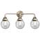 Nouveau 2 Beacon 6" 3 Light 24" LED Bath Light - Satin Nickel - S