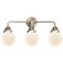 Nouveau 2 Beacon 6" 3 Light 24" LED Bath Light - Satin Nickel - W