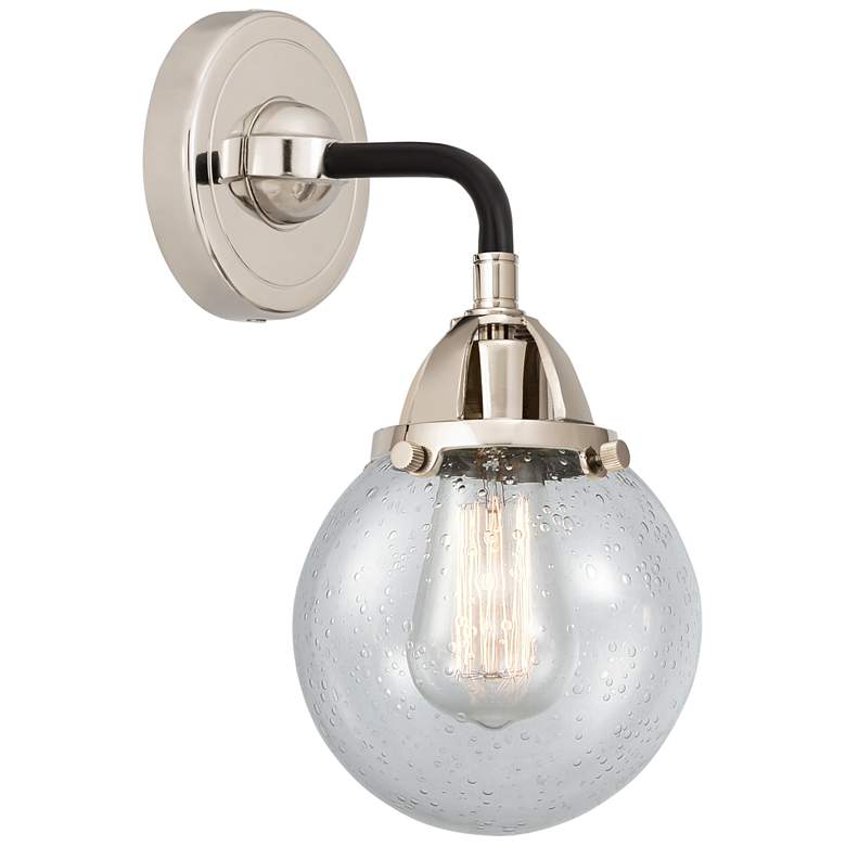 Image 1 Nouveau 2 Beacon 6" Incandescent Sconce - Black Nickel Finish - Seedy