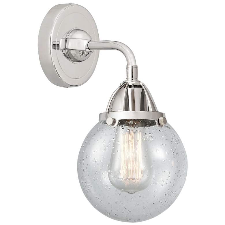 Image 1 Nouveau 2 Beacon 6" LED Sconce - Chrome Finish - Seedy Shade