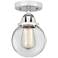 Nouveau 2 Beacon 6" LED Semi-Flush Mount - Polished Chrome - Clear