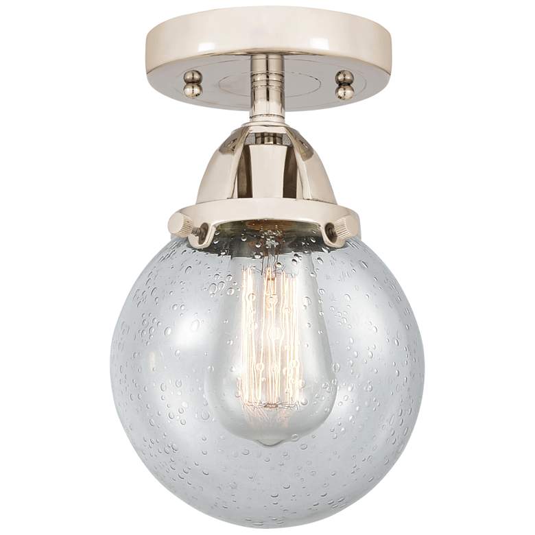 Image 1 Nouveau 2 Beacon 6" LED Semi-Flush Mount - Polished Nickel - Seedy