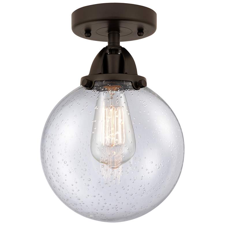 Image 1 Nouveau 2 Beacon 8" LED Semi-Flush Mount - Oil Rubbed Bronze - Seedy S