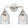 Nouveau 2 Bell 5" 2 Light 13" LED Bath Light - Polished Chrome -