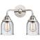 Nouveau 2 Bell 5" 2 Light 13" LED Bath Light - Polished Chrome -