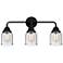 Nouveau 2 Bell 5" 3 Light 23" LED Bath Light - Matte Black - Seed