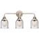 Nouveau 2 Bell 5" 3 Light 23" LED Bath Light - Polished Nickel -