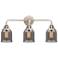 Nouveau 2 Bell 5" 3 Light 23" LED Bath Light - Polished Nickel -