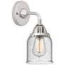 Nouveau 2 Bell 5" Incandescent Sconce - Chrome Finish - Seedy Shade