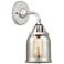 Nouveau 2 Bell 5" LED Sconce - Chrome Finish - Mercury Shade