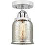 Nouveau 2 Bell 5" Semi-Flush Mount - Chrome - Silver Plated Mercury