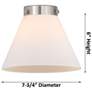 4_Nouveau 2 Cone 8" 2 Light 16" LED Bath Light - Satin Gold - White more views