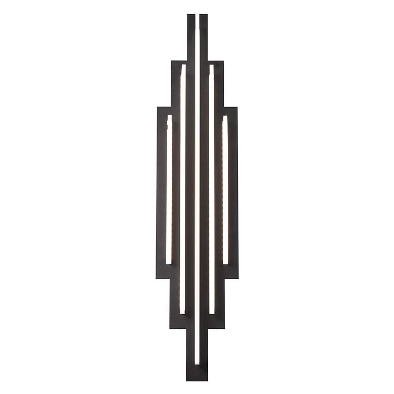 Image 2 Nouveau 22.75"H x 22.75"W 5-Light Wall Sconce in Black more views