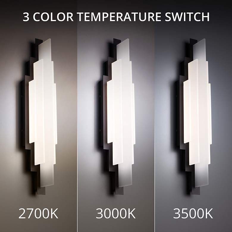 Image 4 Nouveau 22.75"H x 22.75"W 5-Light Wall Sconce in Black more views