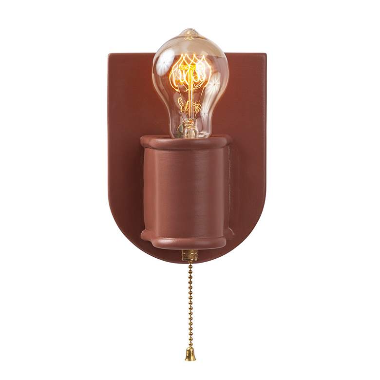 Image 3 Nouveau 6 3/4" High Canyon Clay Ceramic Wall Sconce more views