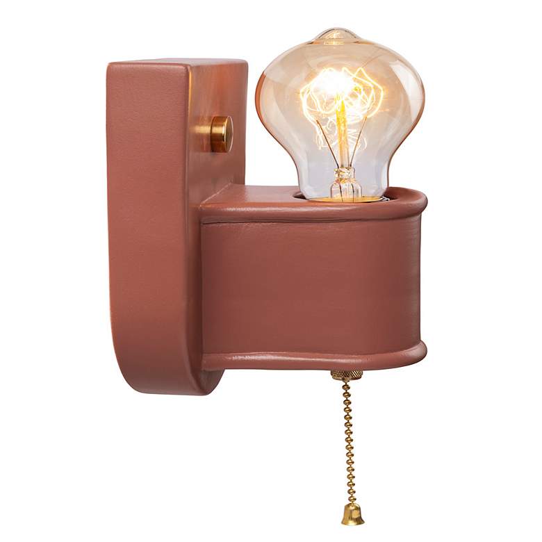 Image 4 Nouveau 6 3/4" High Canyon Clay Ceramic Wall Sconce more views