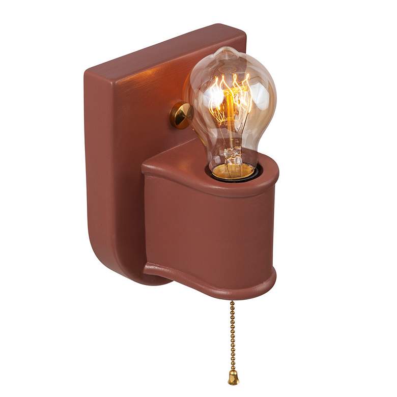 Image 5 Nouveau 6 3/4" High Canyon Clay Ceramic Wall Sconce more views